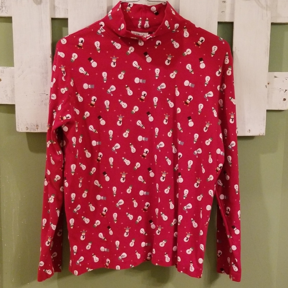 Snowman Turtleneck!  St.John's Bay  Woman's Medium